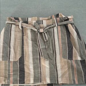 American Eagle Outfitters Tan and Gray Mini Pencil Skirt